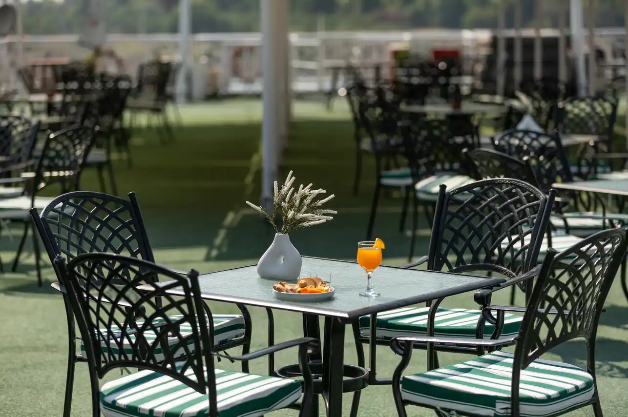 Sun deck of the MS Nile Crown III Nile Cruise Nile cruise